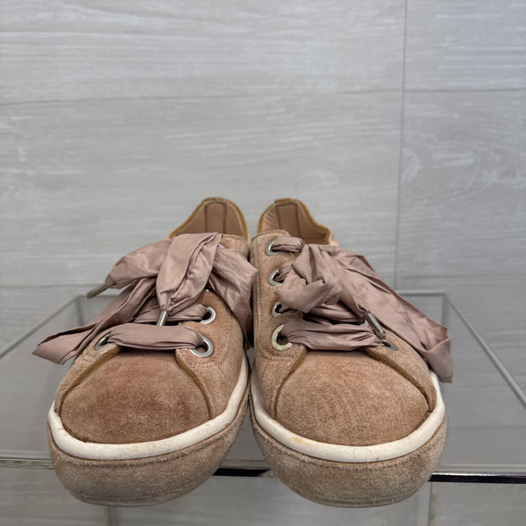 AGL Suede Sneakers with Ribbon Laces 38.5