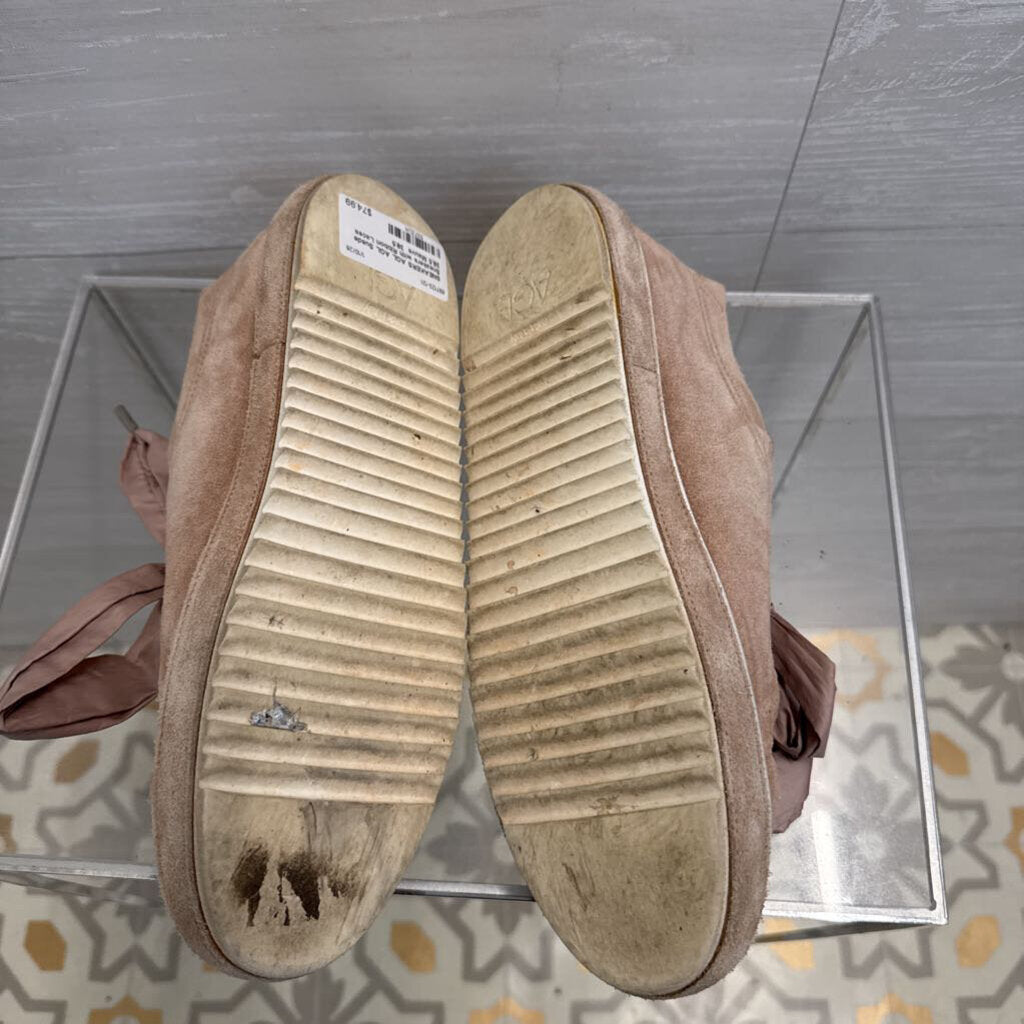 AGL Suede Sneakers with Ribbon Laces 38.5