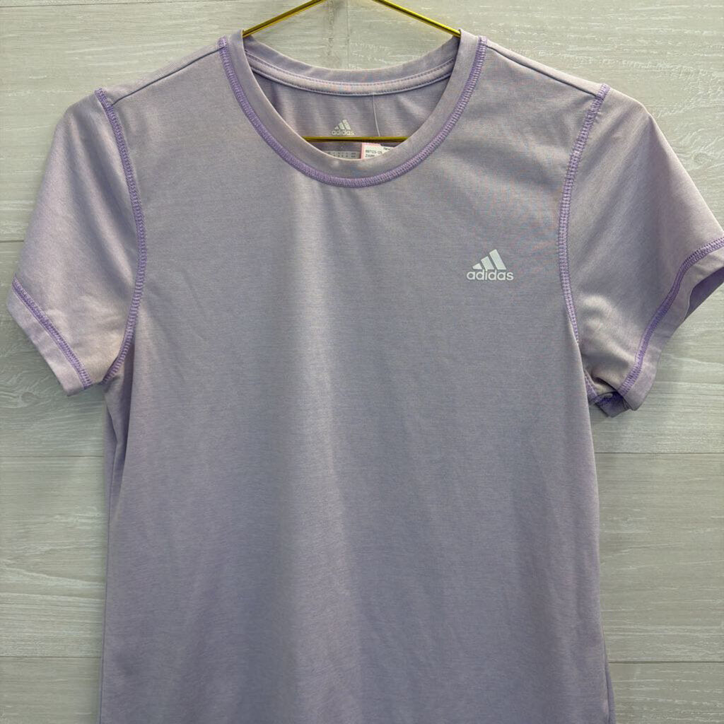 Adidas Lavender Short Sleeve Top Medium
