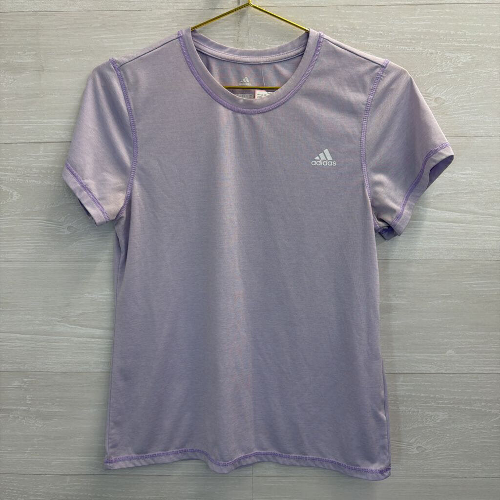 Adidas Lavender Short Sleeve Top Medium