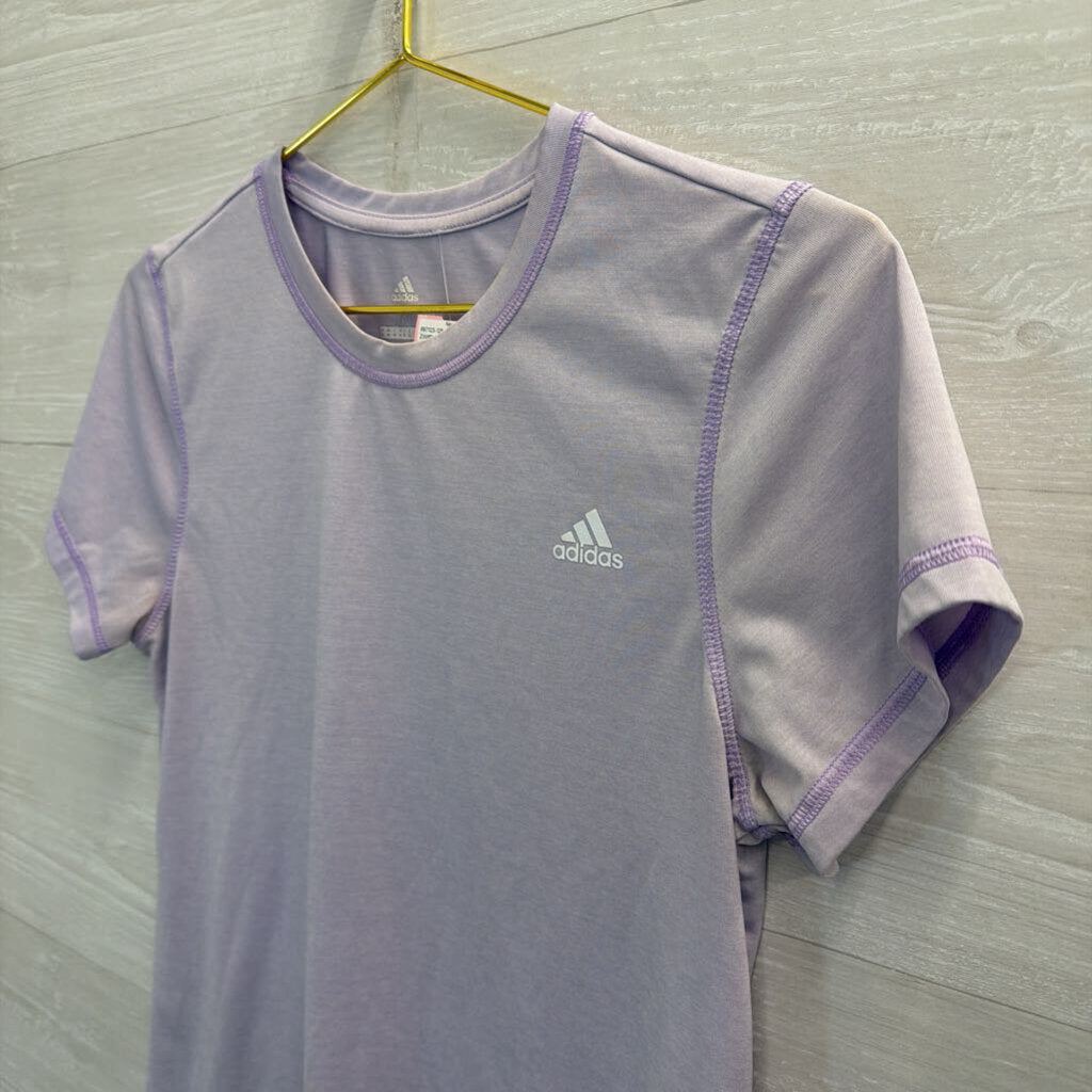 Adidas Lavender Short Sleeve Top Medium