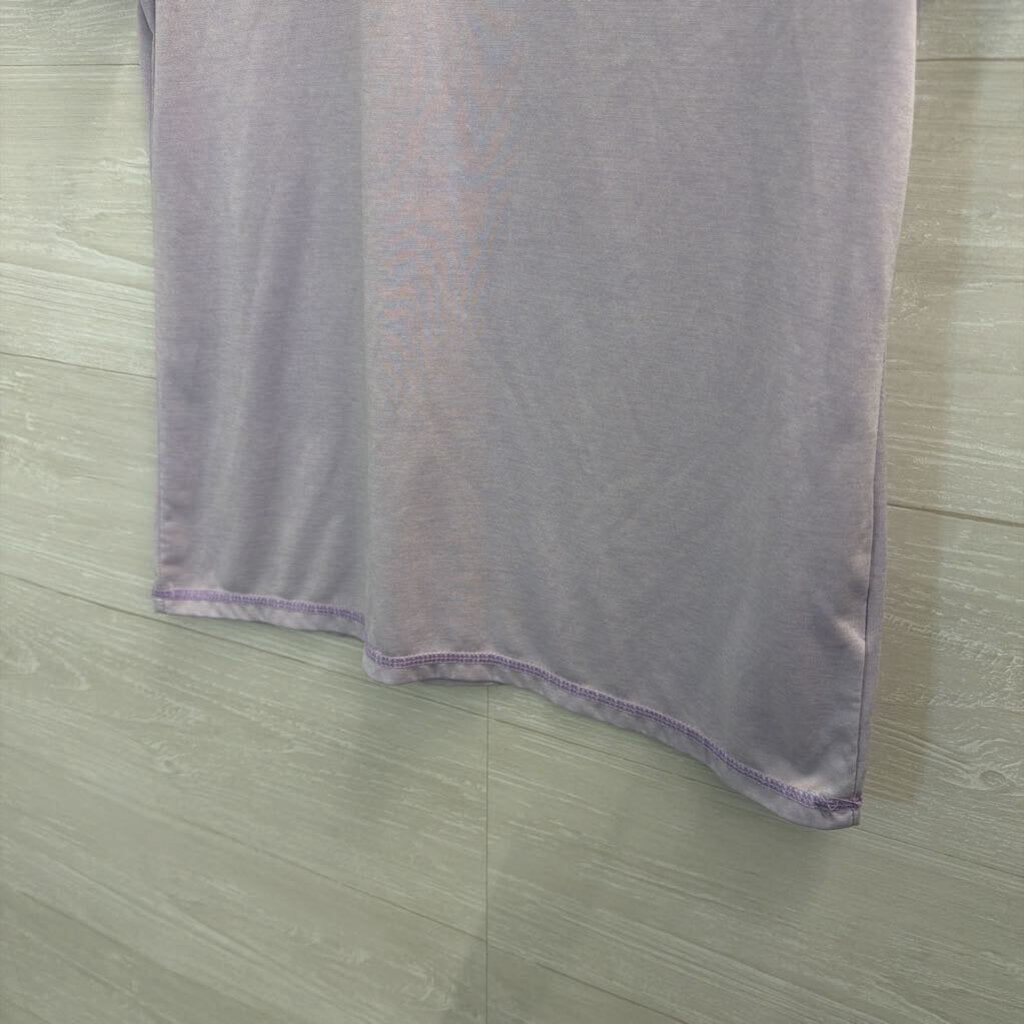 Adidas Lavender Short Sleeve Top Medium