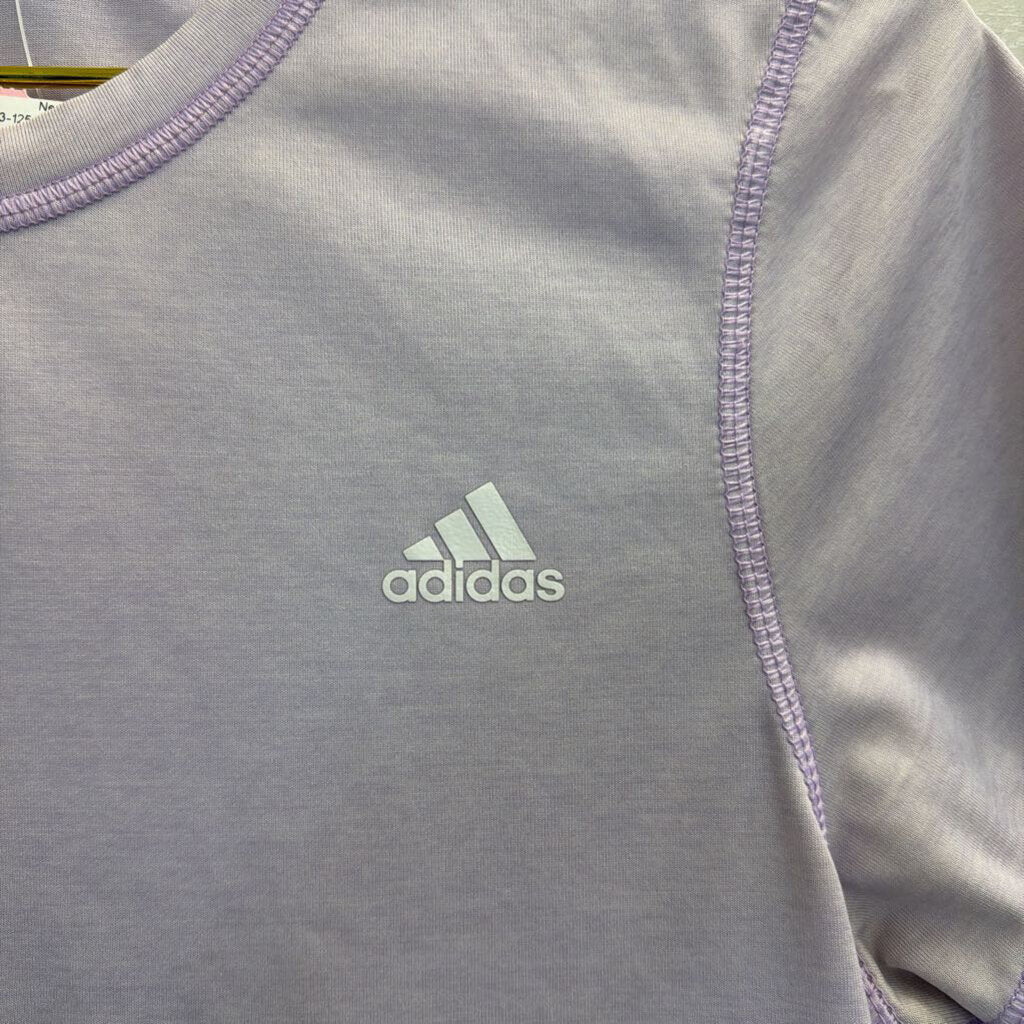 Adidas Lavender Short Sleeve Top Medium