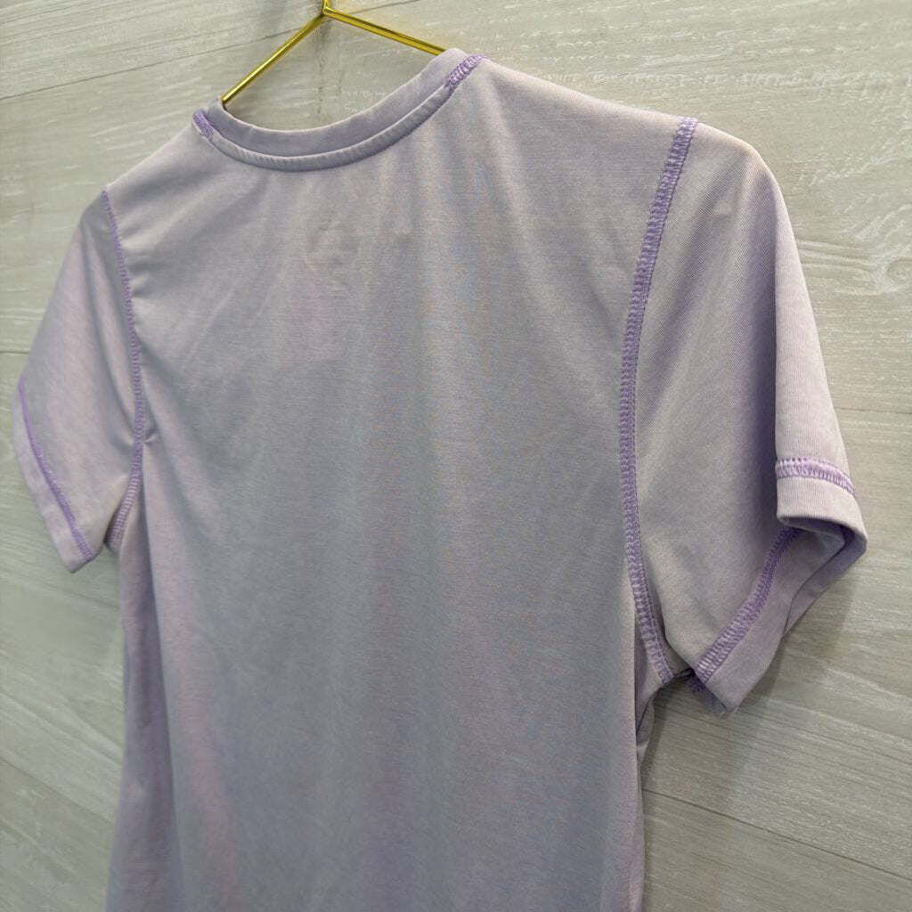 Adidas Lavender Short Sleeve Top Medium