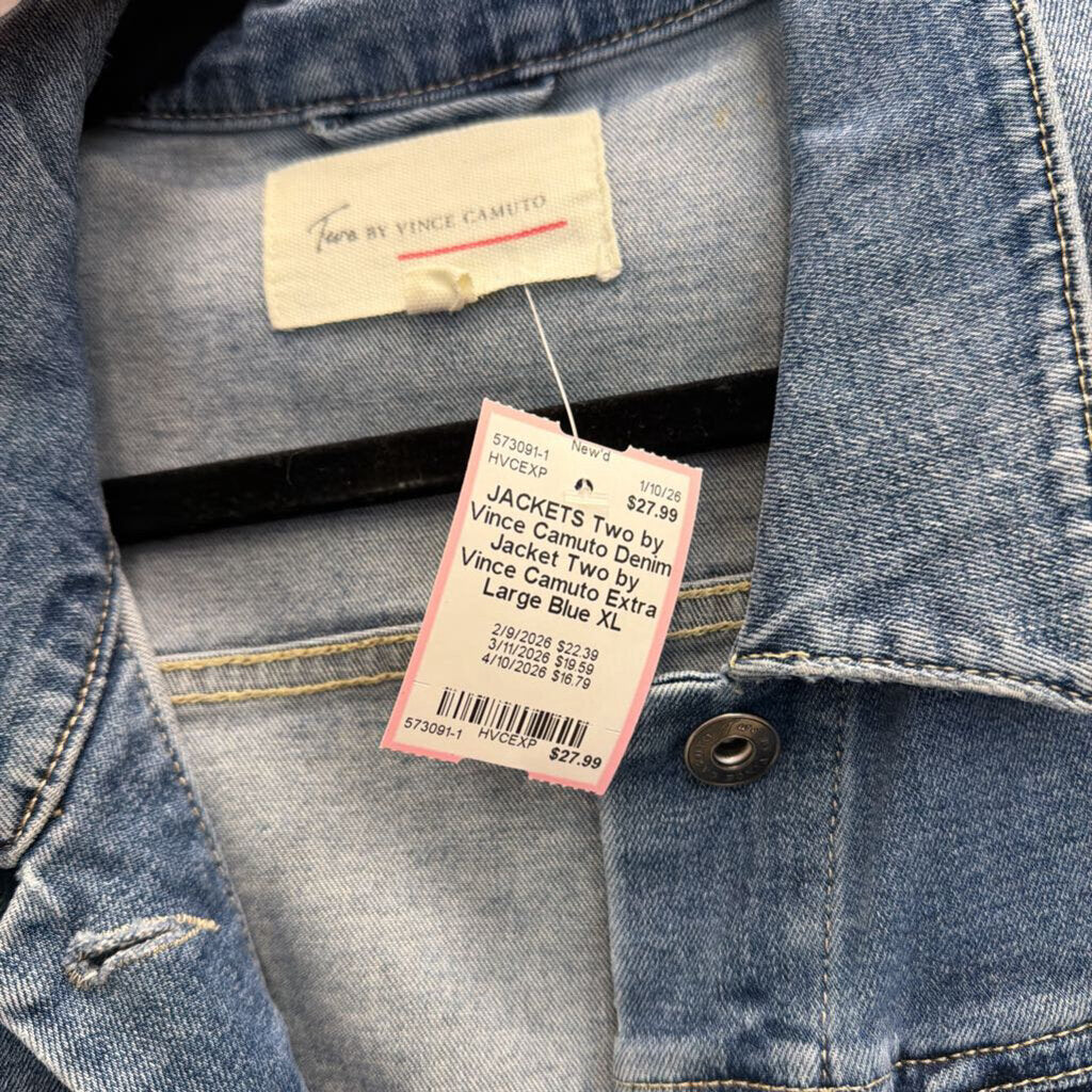 Denim Jacket Two by Vince Camuto Extra Large