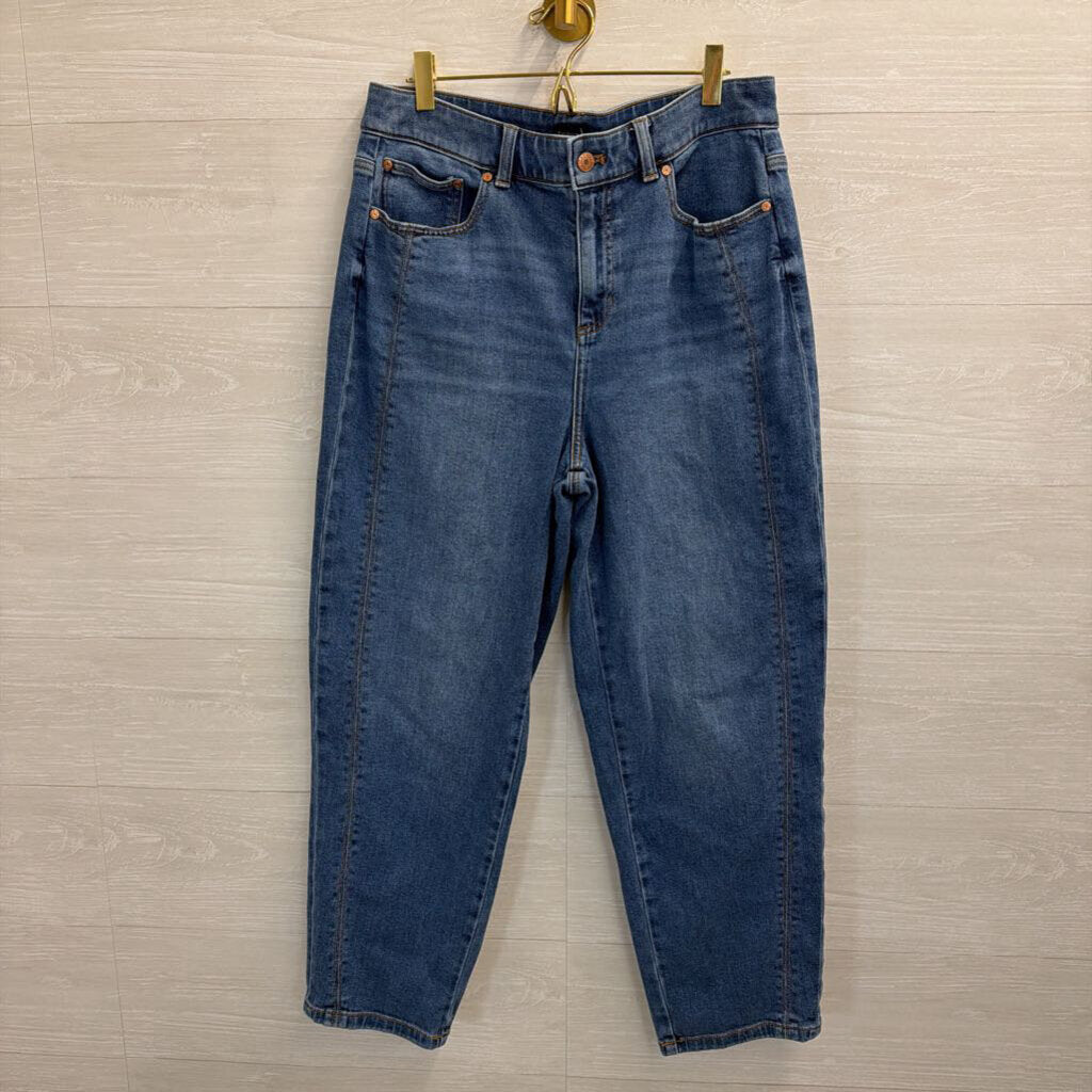 Talbots Relaxed Barrel Jean Medium Wash 10