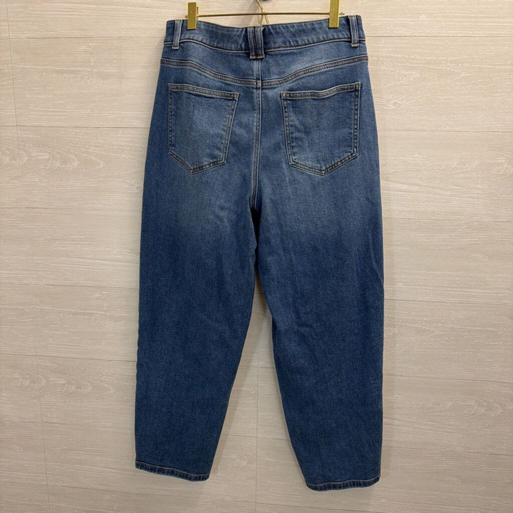 Talbots Relaxed Barrel Jean Medium Wash 10