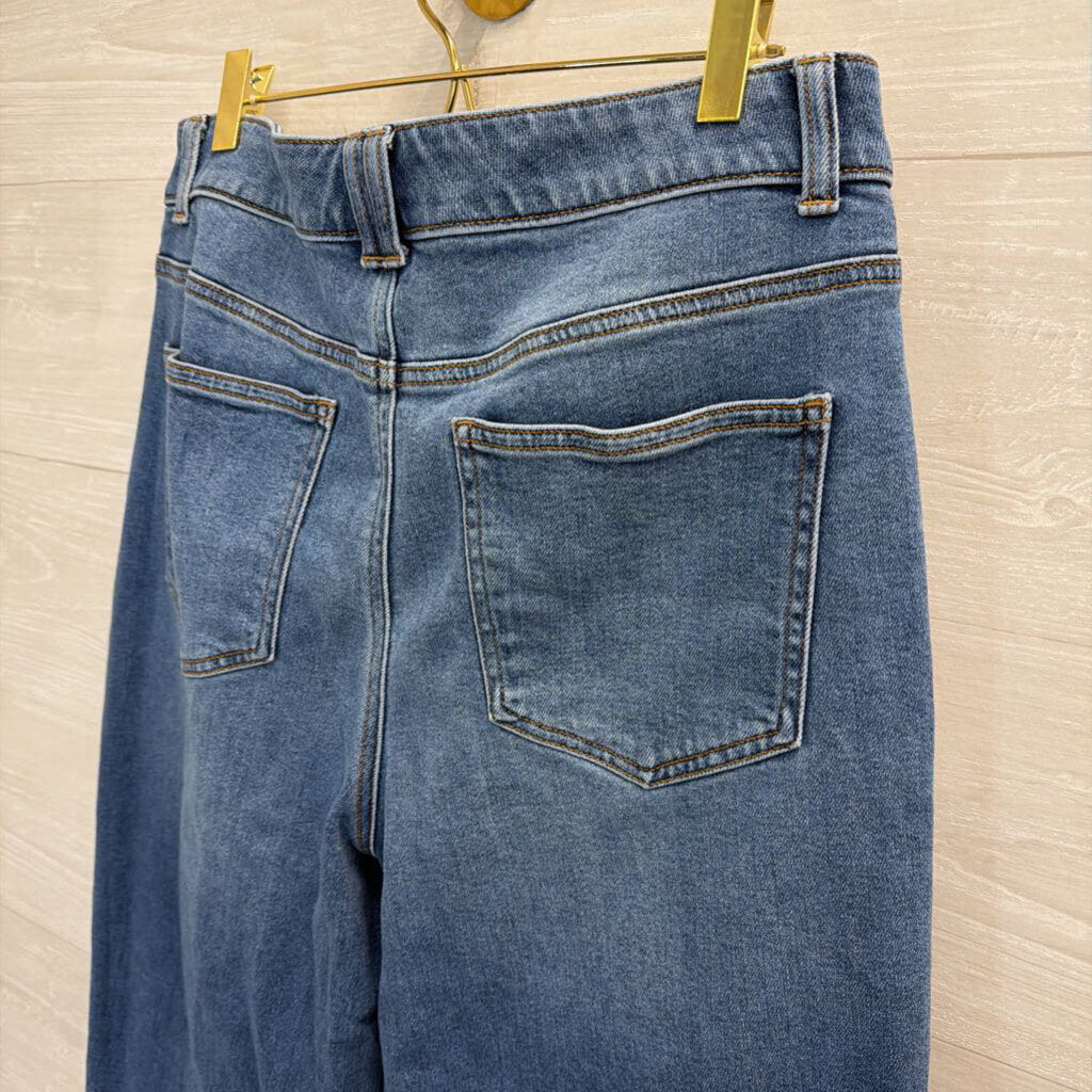 Talbots Relaxed Barrel Jean Medium Wash 10