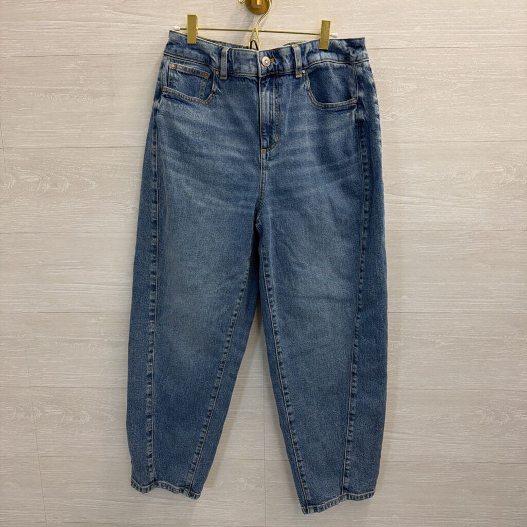 Talbots Relaxed Barrel Jean Medium Wash 10