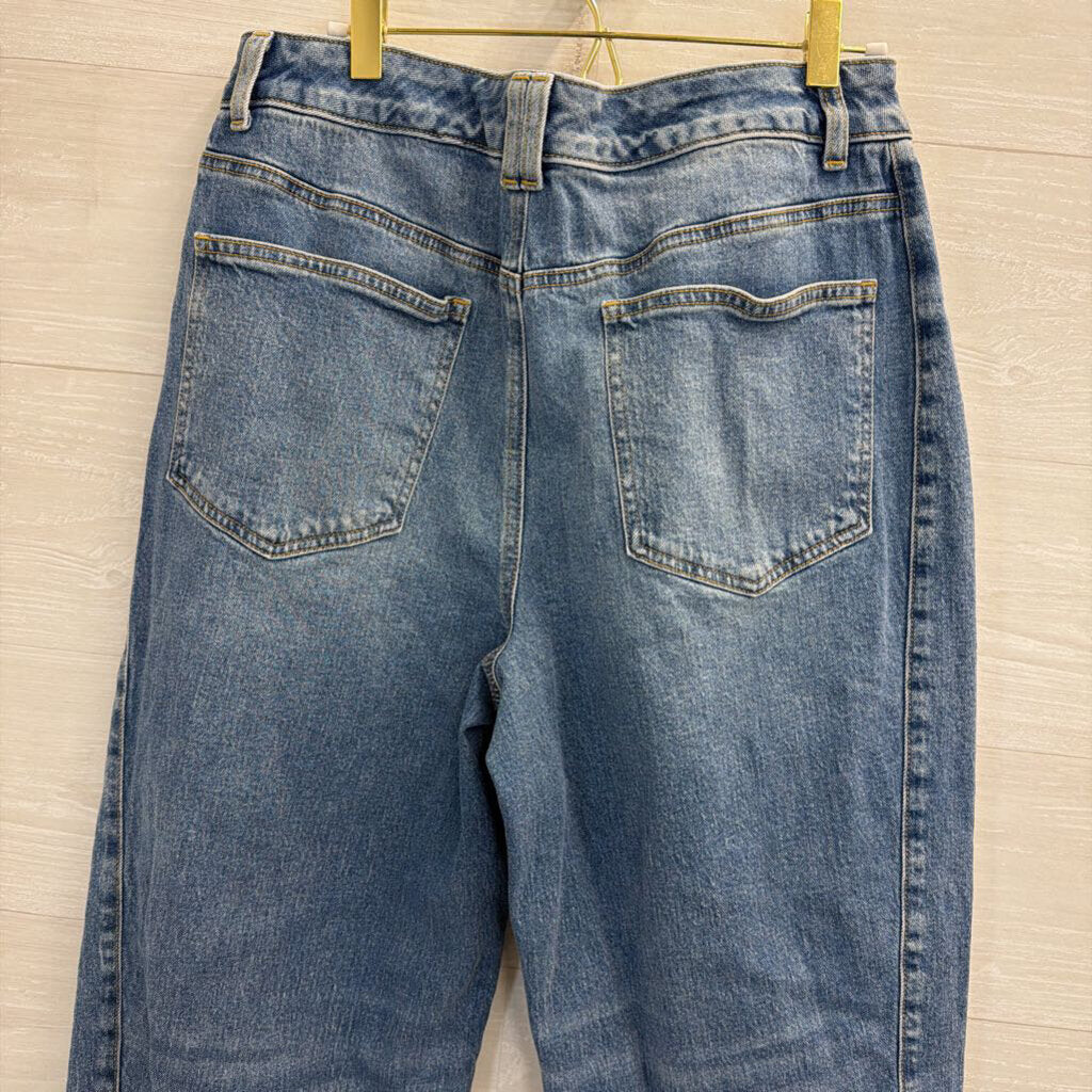 Talbots Relaxed Barrel Jean Medium Wash 10