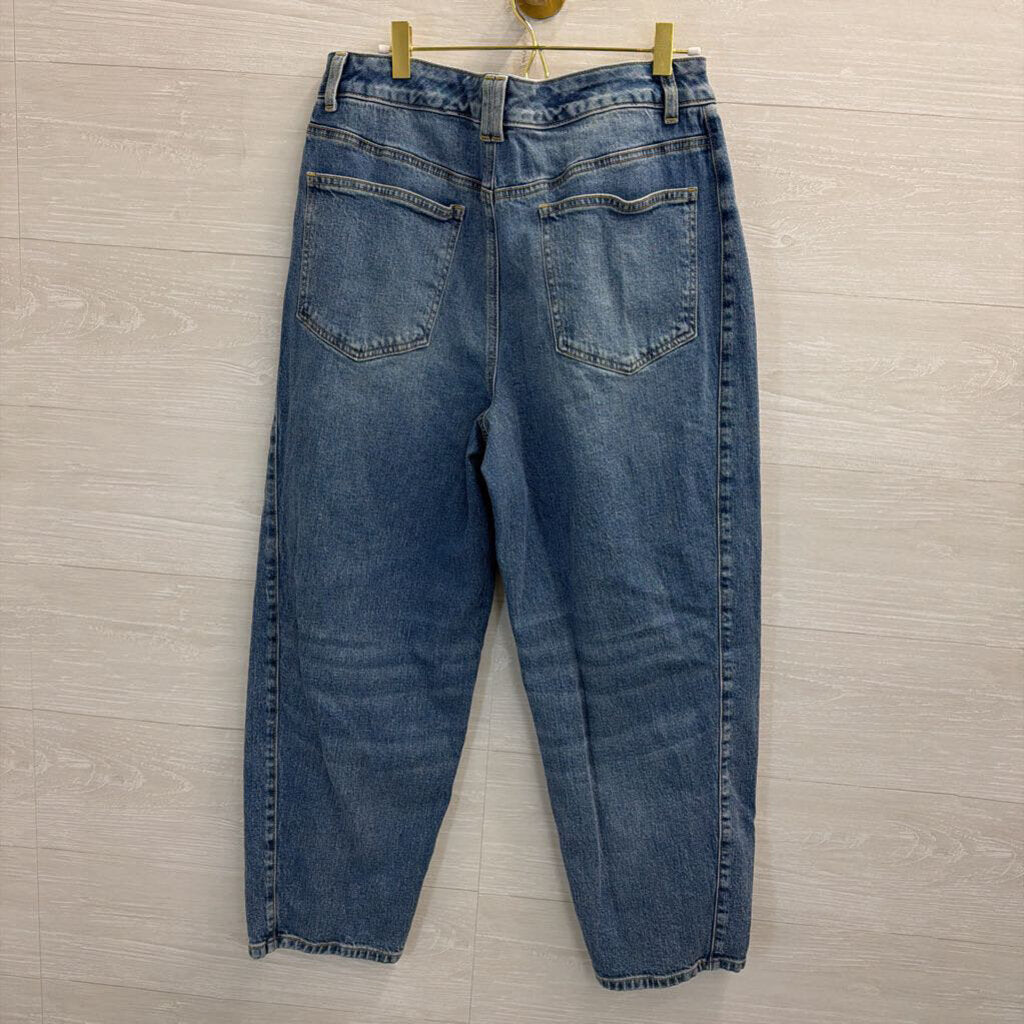 Talbots Relaxed Barrel Jean Medium Wash 10