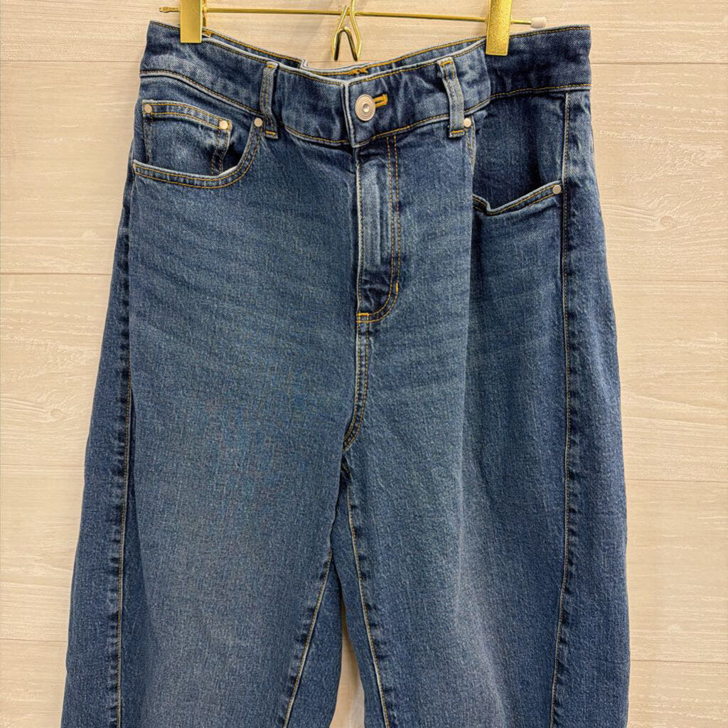 Talbots Relaxed Barrel Jean Medium-Dark Wash 10