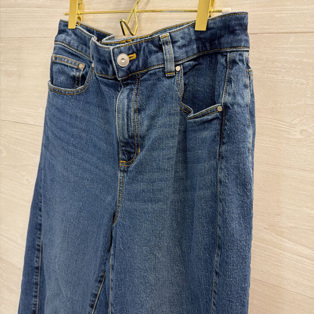 Talbots Relaxed Barrel Jean Medium-Dark Wash 10