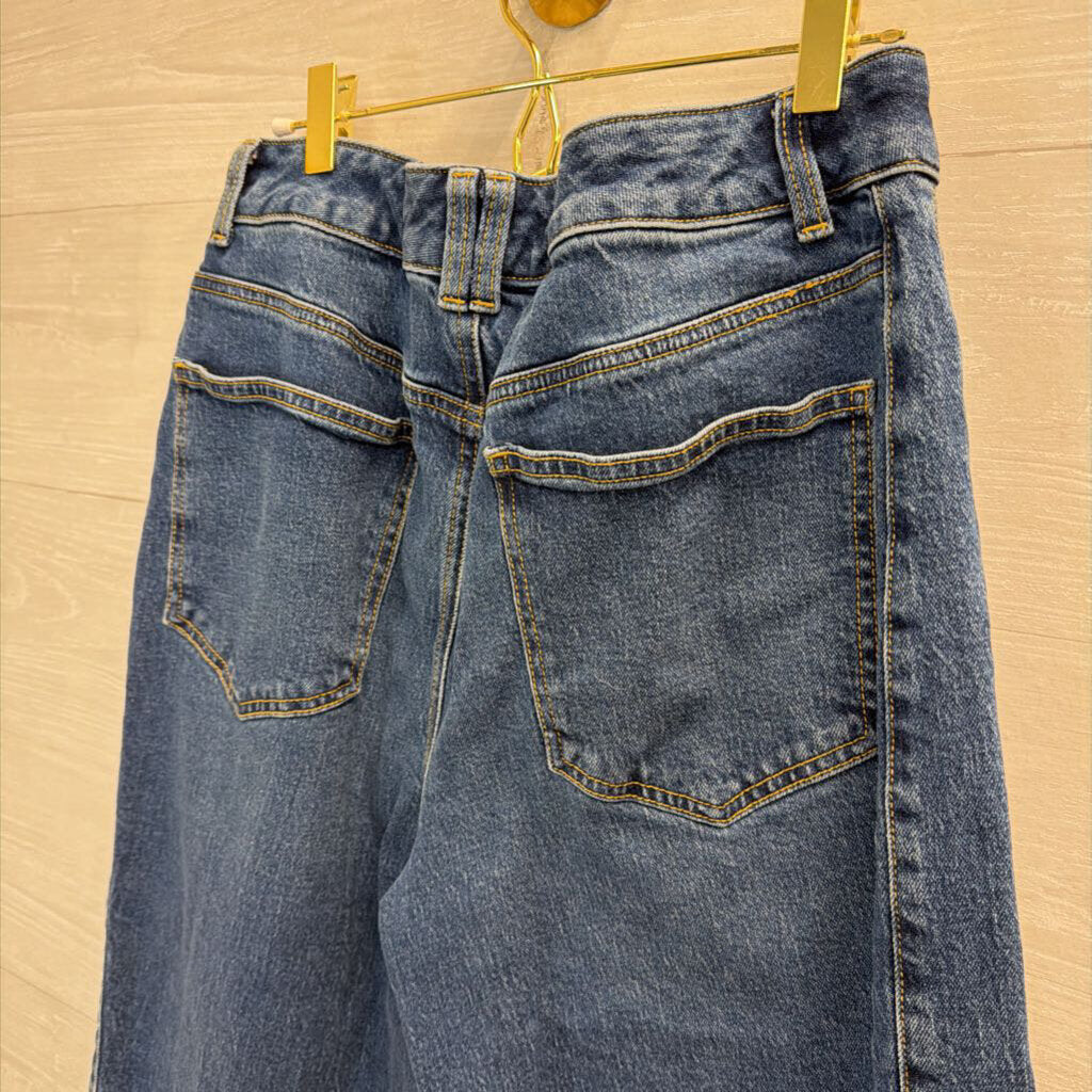 Talbots Relaxed Barrel Jean Medium-Dark Wash 10