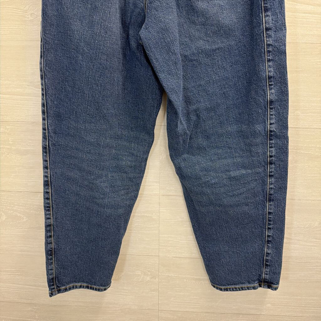 Talbots Relaxed Barrel Jean Medium-Dark Wash 10