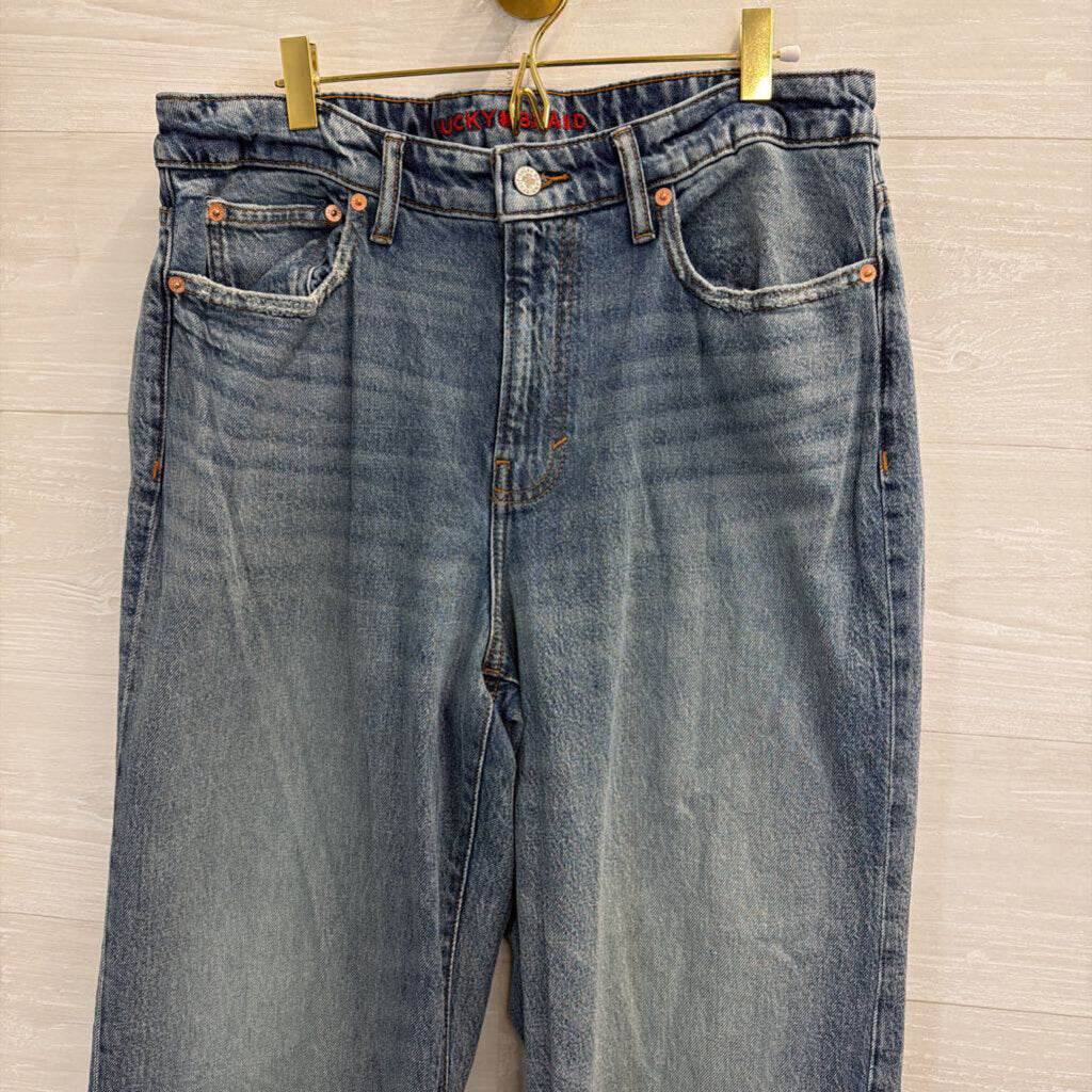 Lucky Brand Wide Leg Medium Wash Jeans 12