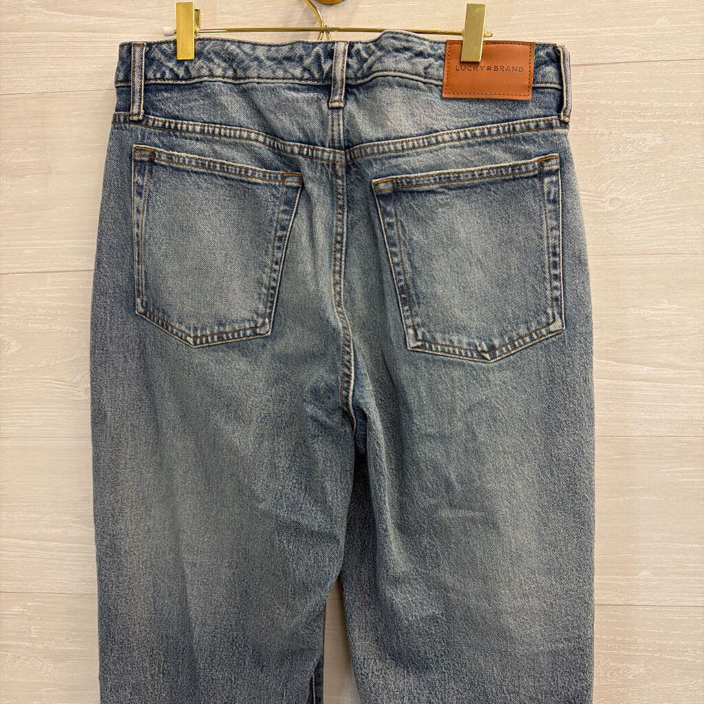 Lucky Brand Wide Leg Medium Wash Jeans 12