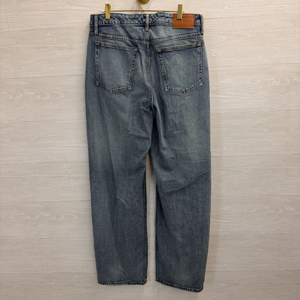 Lucky Brand Wide Leg Medium Wash Jeans 12