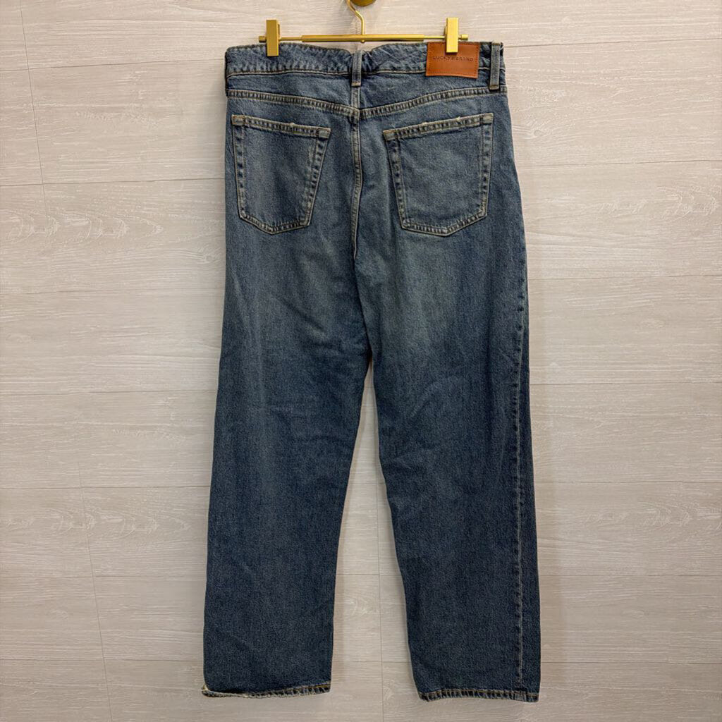 Lucky Brand Wide Leg Medium Wash Jeans 12