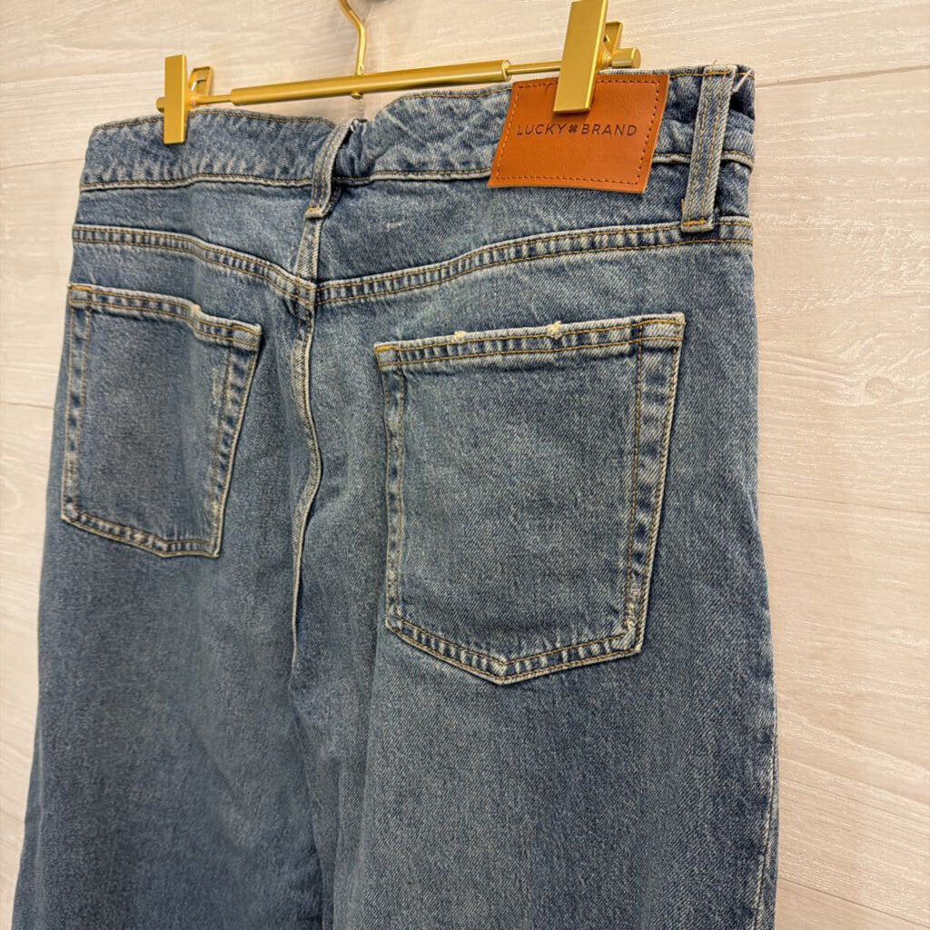 Lucky Brand Wide Leg Medium Wash Jeans 12