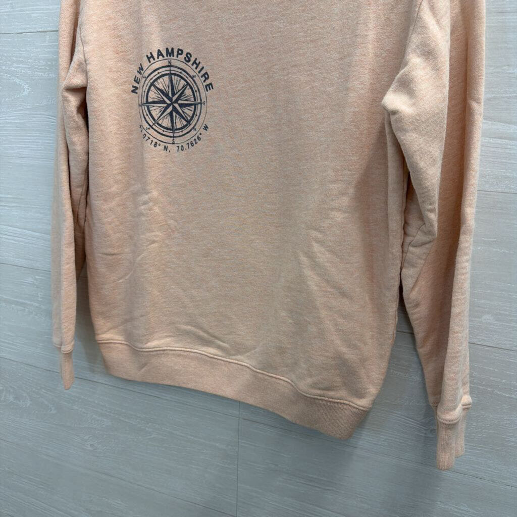 J Crew Pink "Portsmouth, New Hampshire" Crewneck Sweatshirt Small