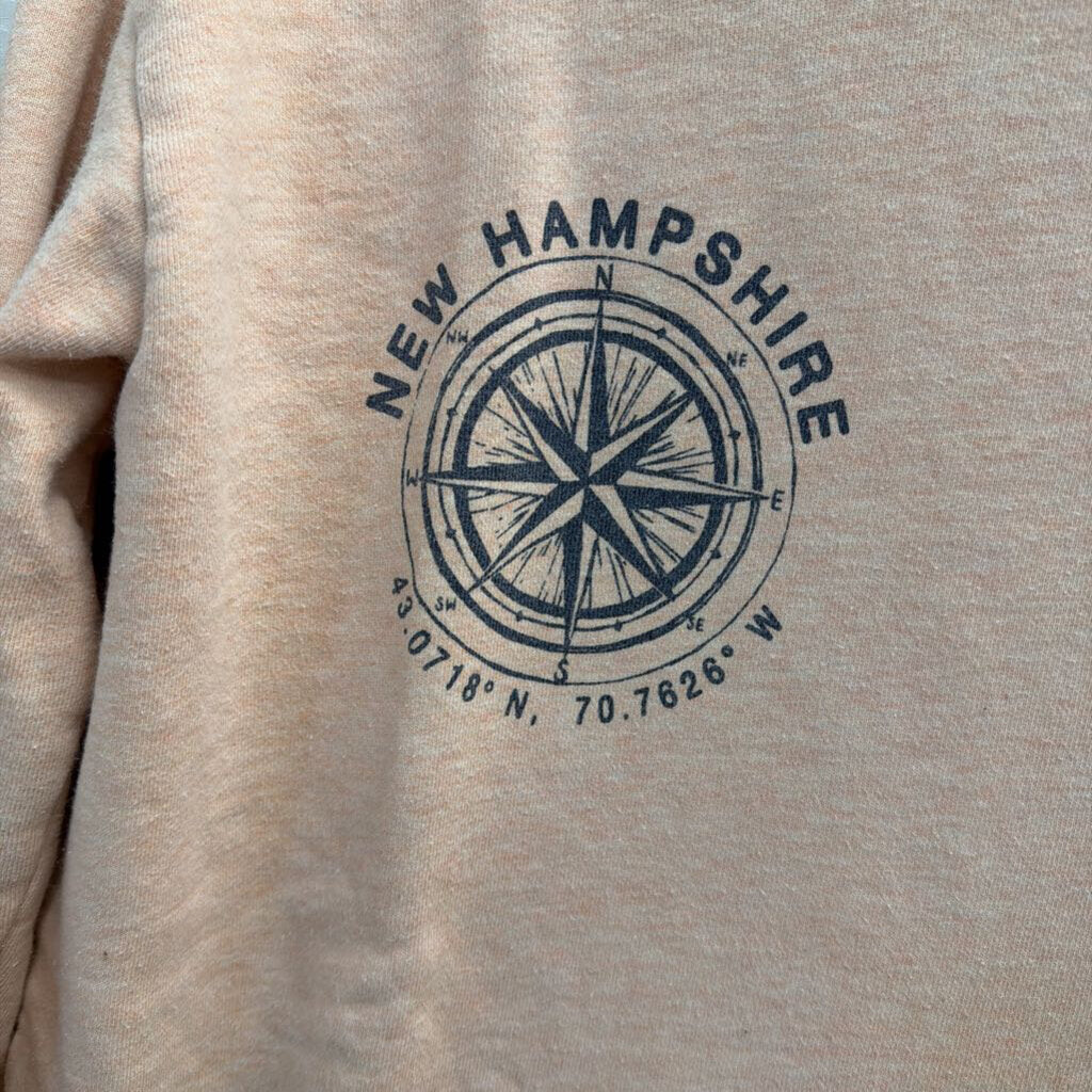 J Crew Pink "Portsmouth, New Hampshire" Crewneck Sweatshirt Small