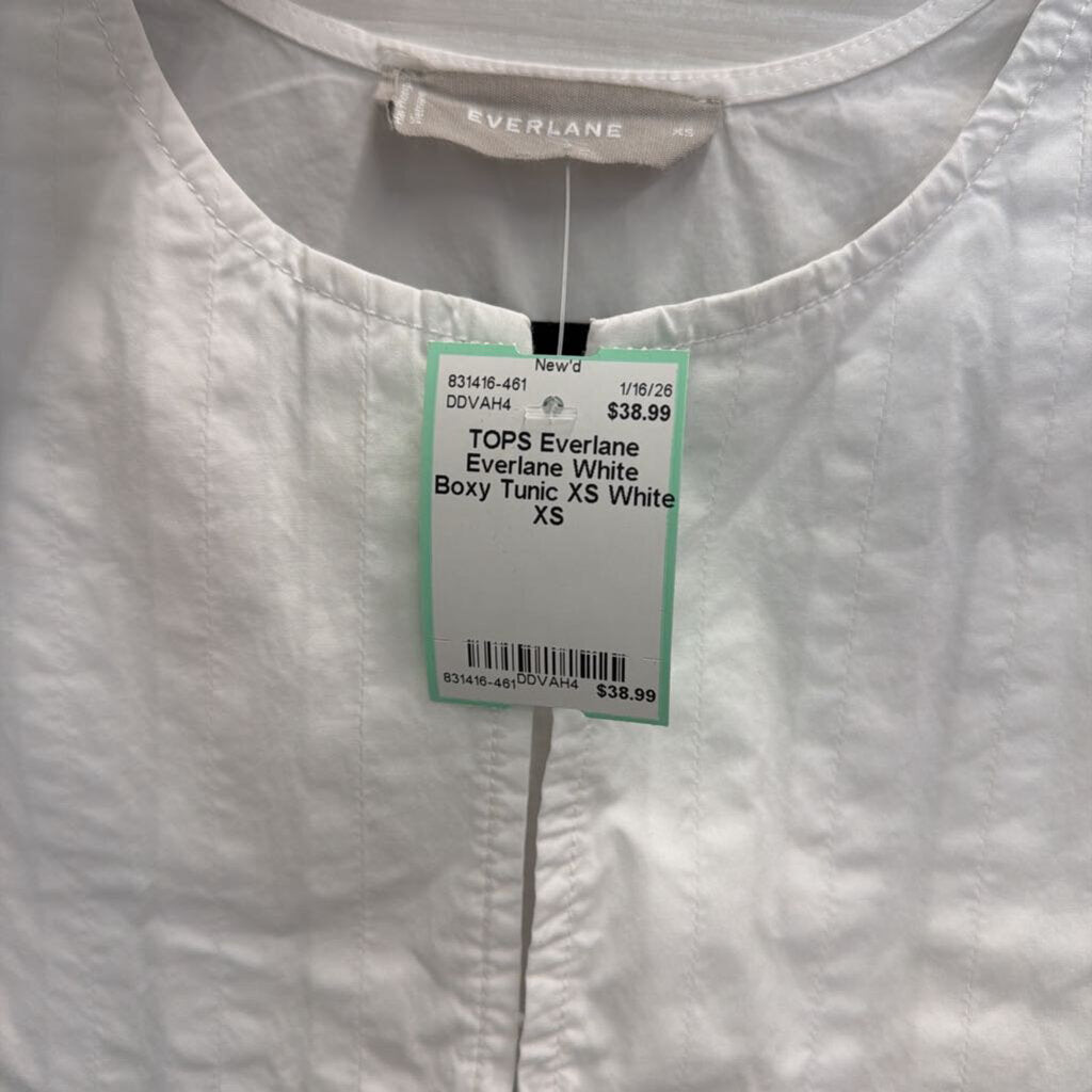 Everlane White Boxy Tunic XS