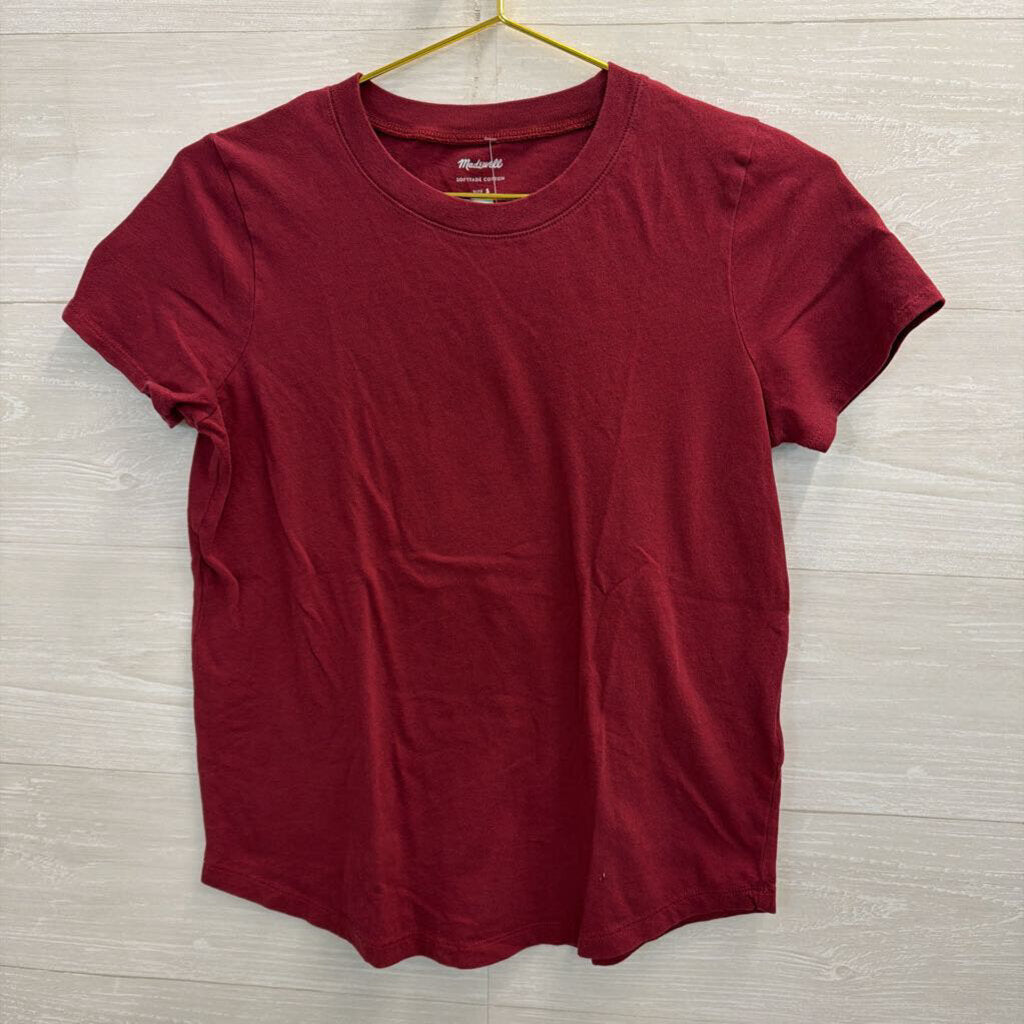 Madewell Softfade Tee Burgundy Small