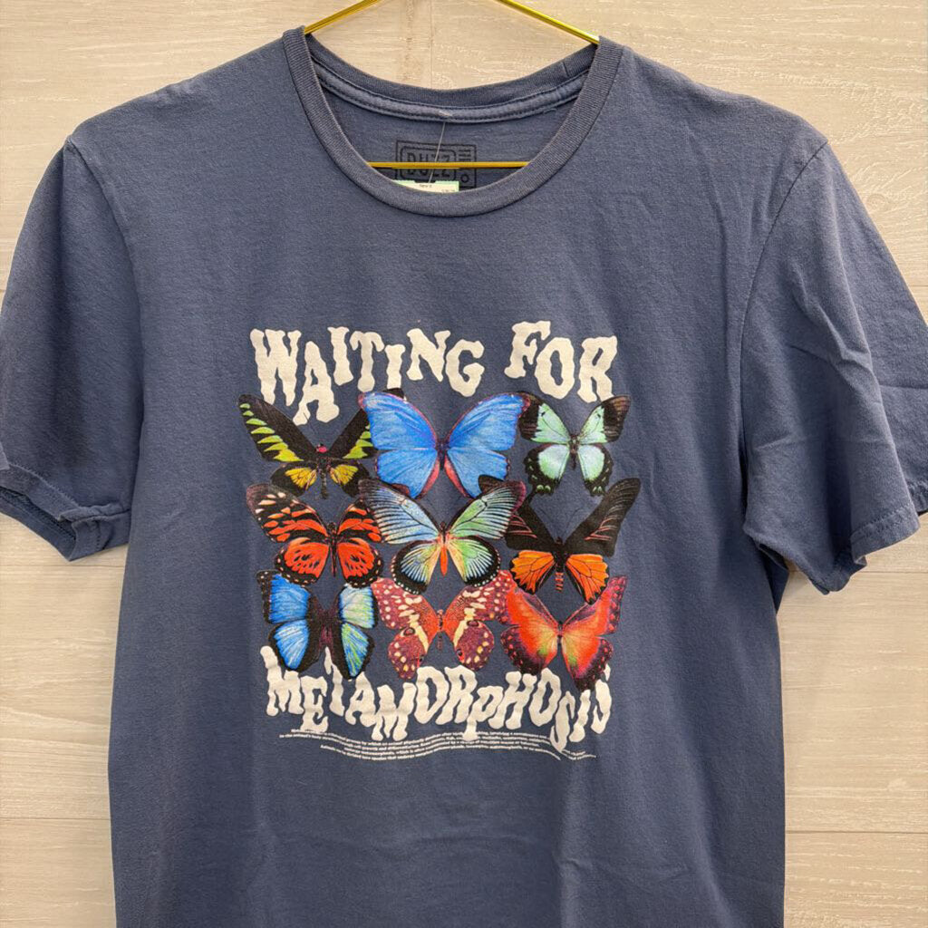 Buzz Waiting for Metamorphosis Blue T-shirt Medium