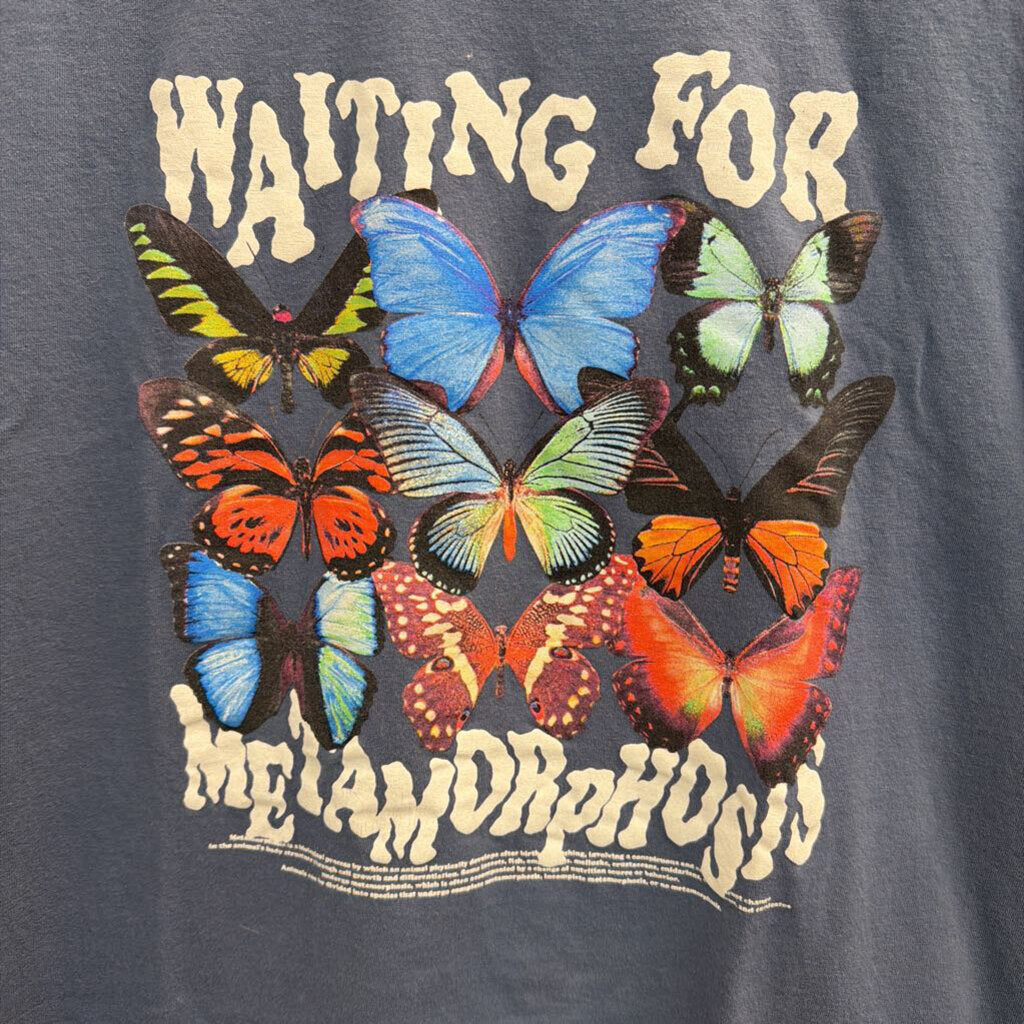 Buzz Waiting for Metamorphosis Blue T-shirt Medium