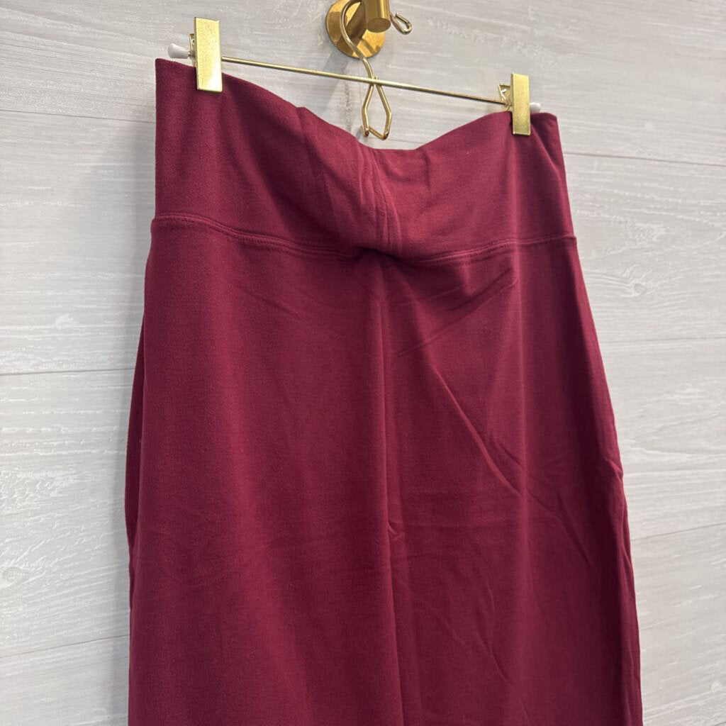 Athleta Burgundy Athletic Skirt Small