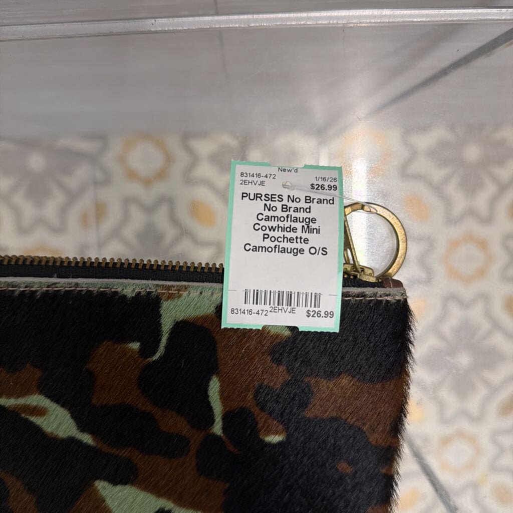 No Brand Camoflauge Cowhide Mini Pochette