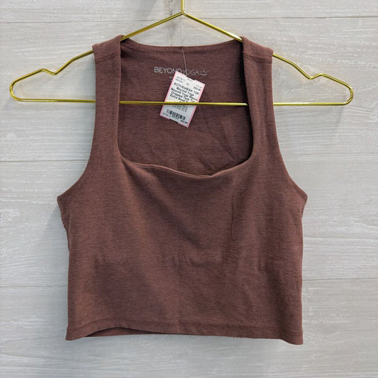 Beyond Yoga Mauve Cropped Tank Top Extra Small