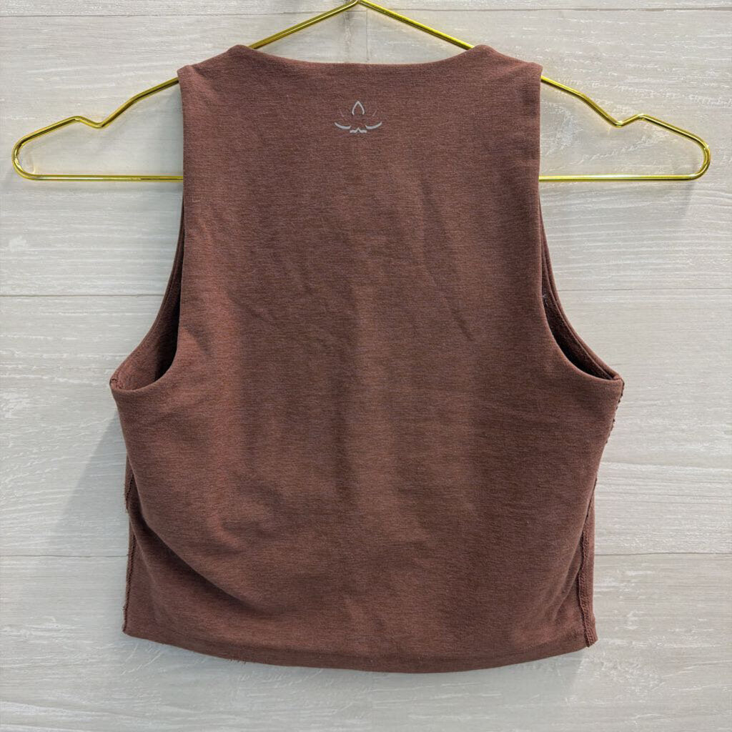 Beyond Yoga Mauve Cropped Tank Top Extra Small