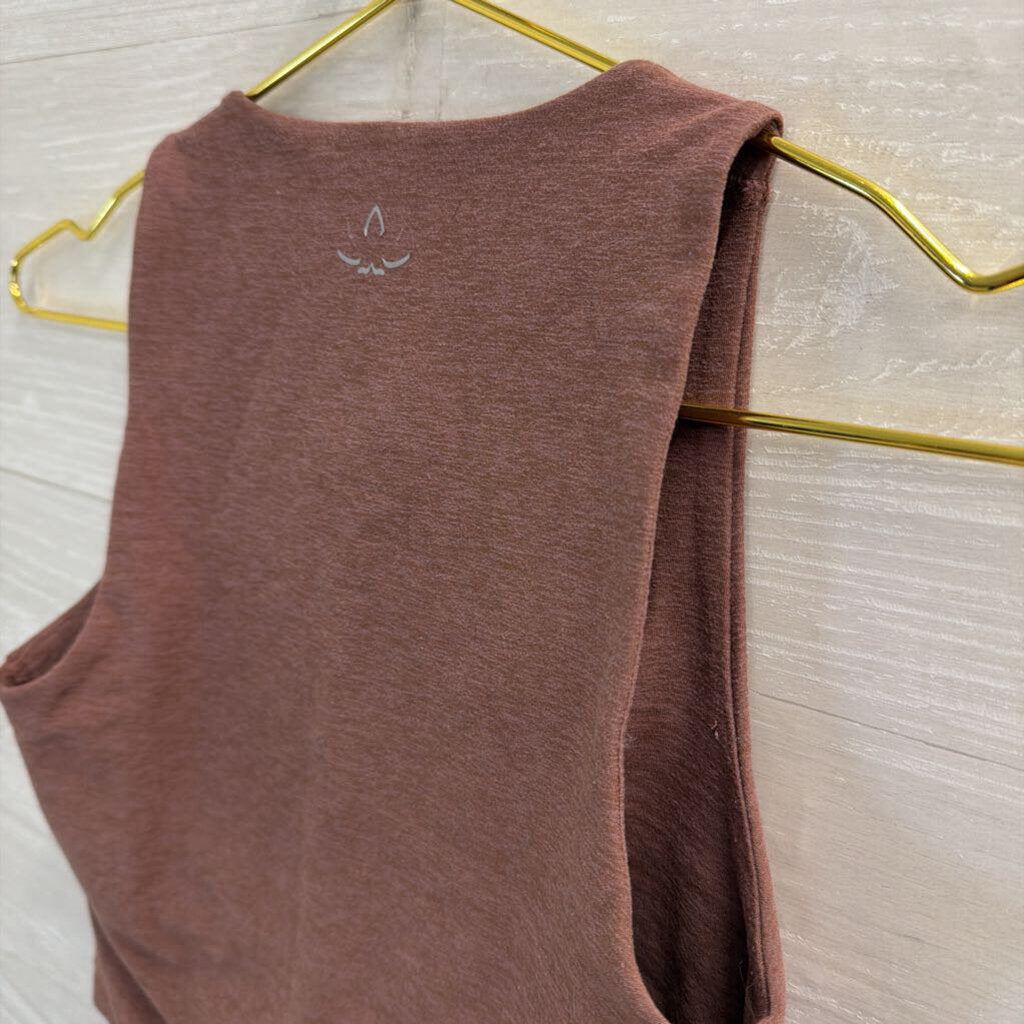 Beyond Yoga Mauve Cropped Tank Top Extra Small