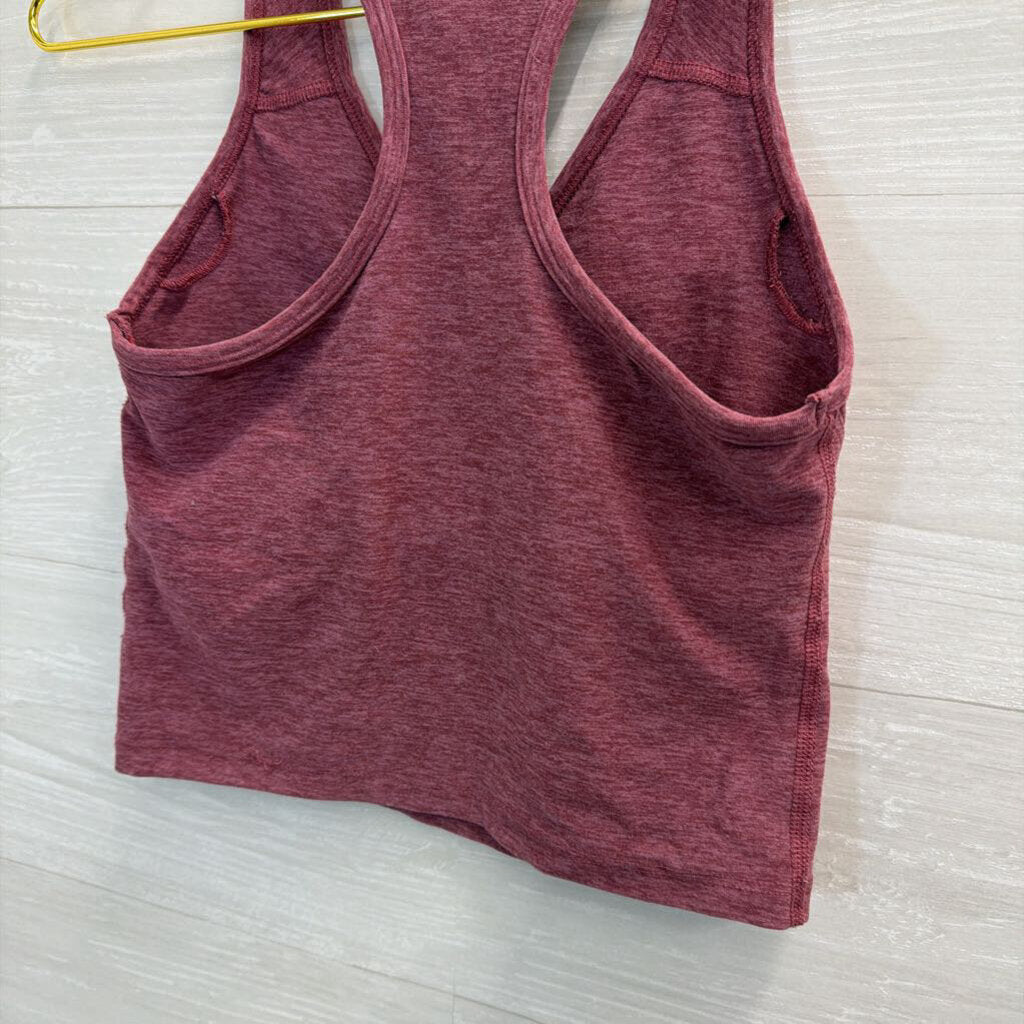 Beyond Yoga Purple V Neck Cropped Tank Top Small
