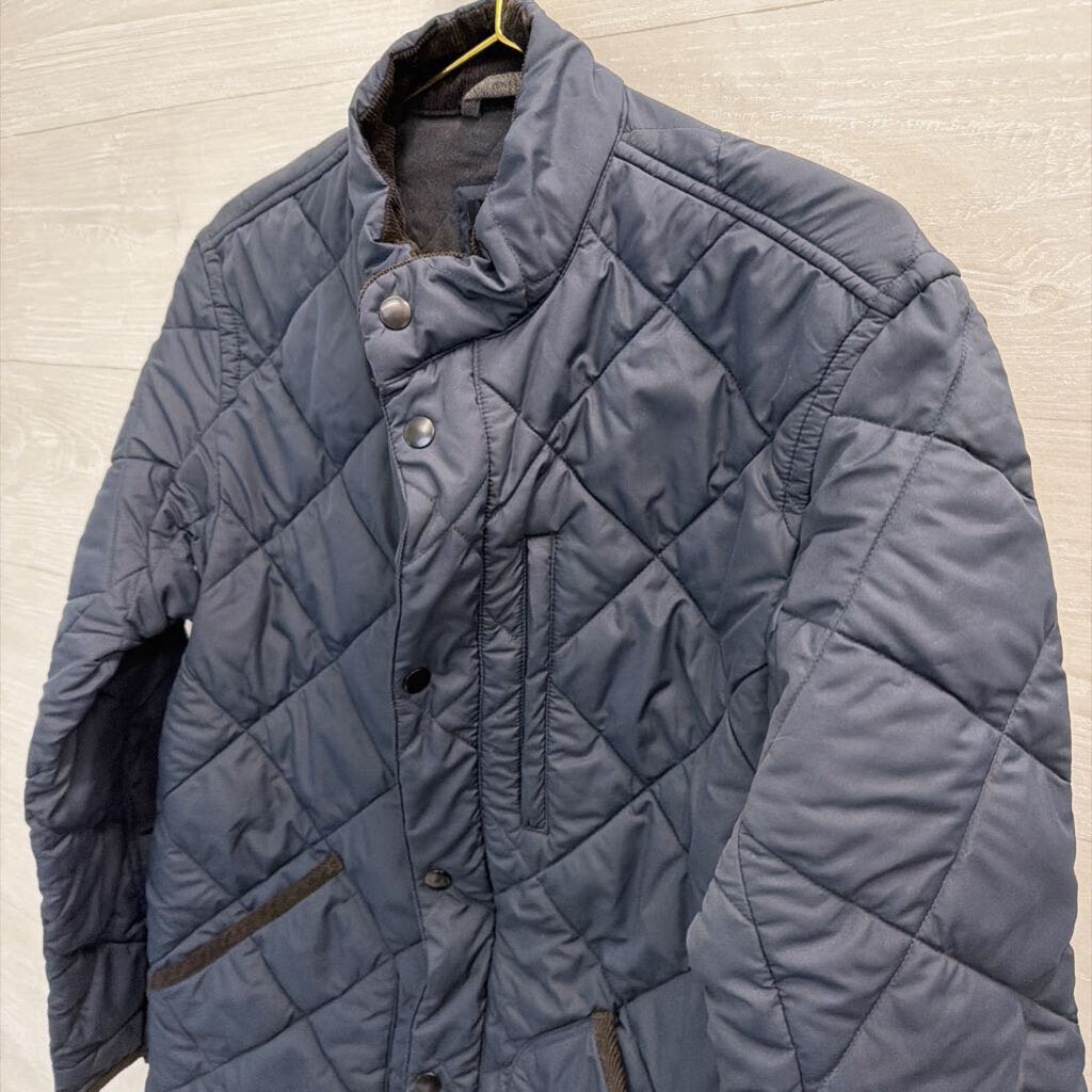 J Crew Navy Quilted Long Sleeve Jacket Medium