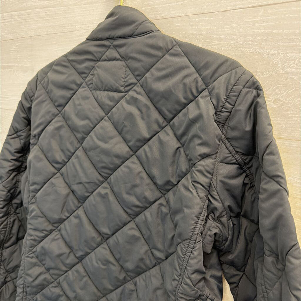 J Crew Navy Quilted Long Sleeve Jacket Medium