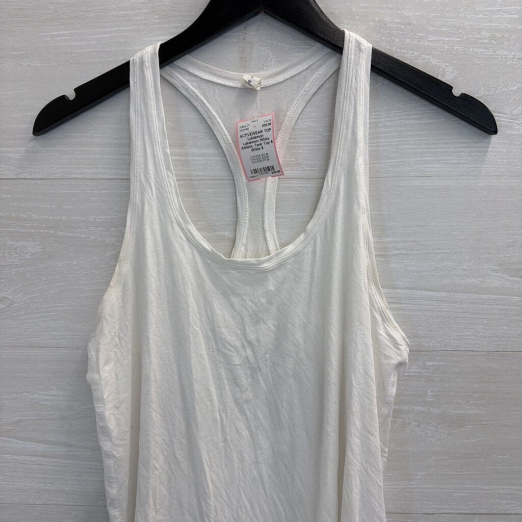 Lululemon White Athletic Tank Top 6