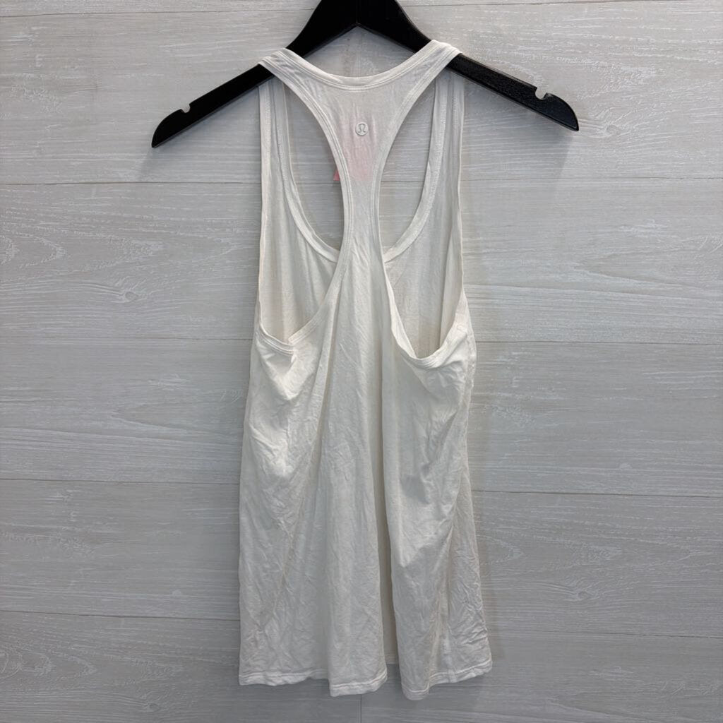 Lululemon White Athletic Tank Top 6