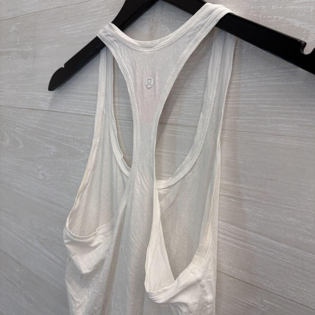 Lululemon White Athletic Tank Top 6
