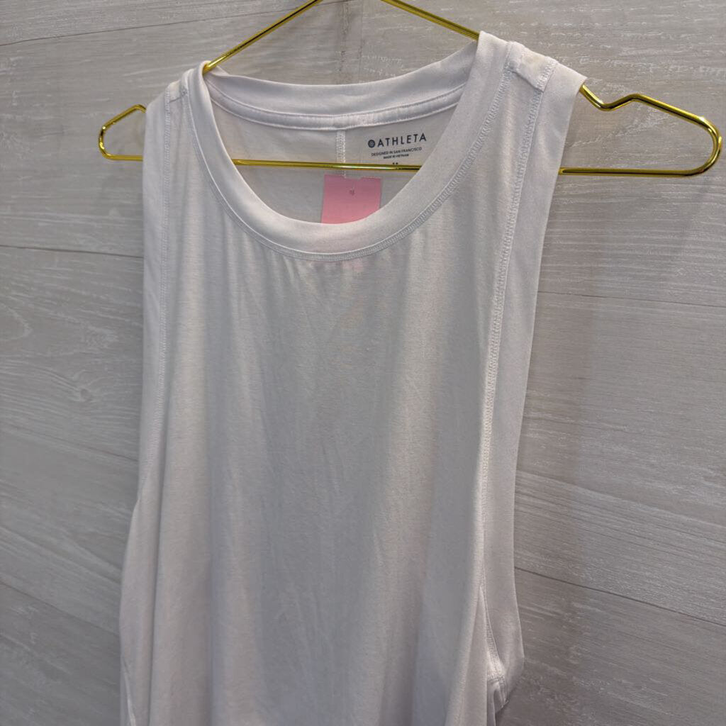 Athleta White Athletic Tank Top Medium