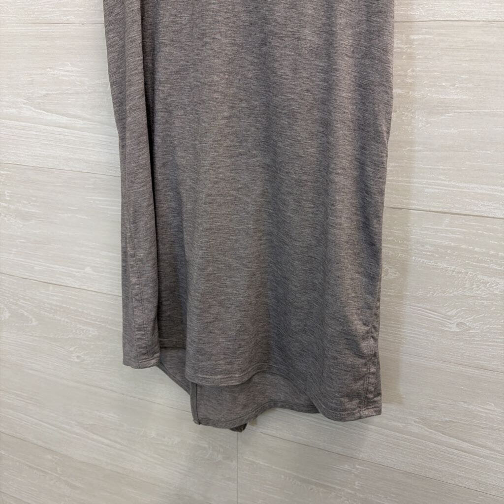 Athleta Grey Split Back Athletic Tank Top Medium Tall