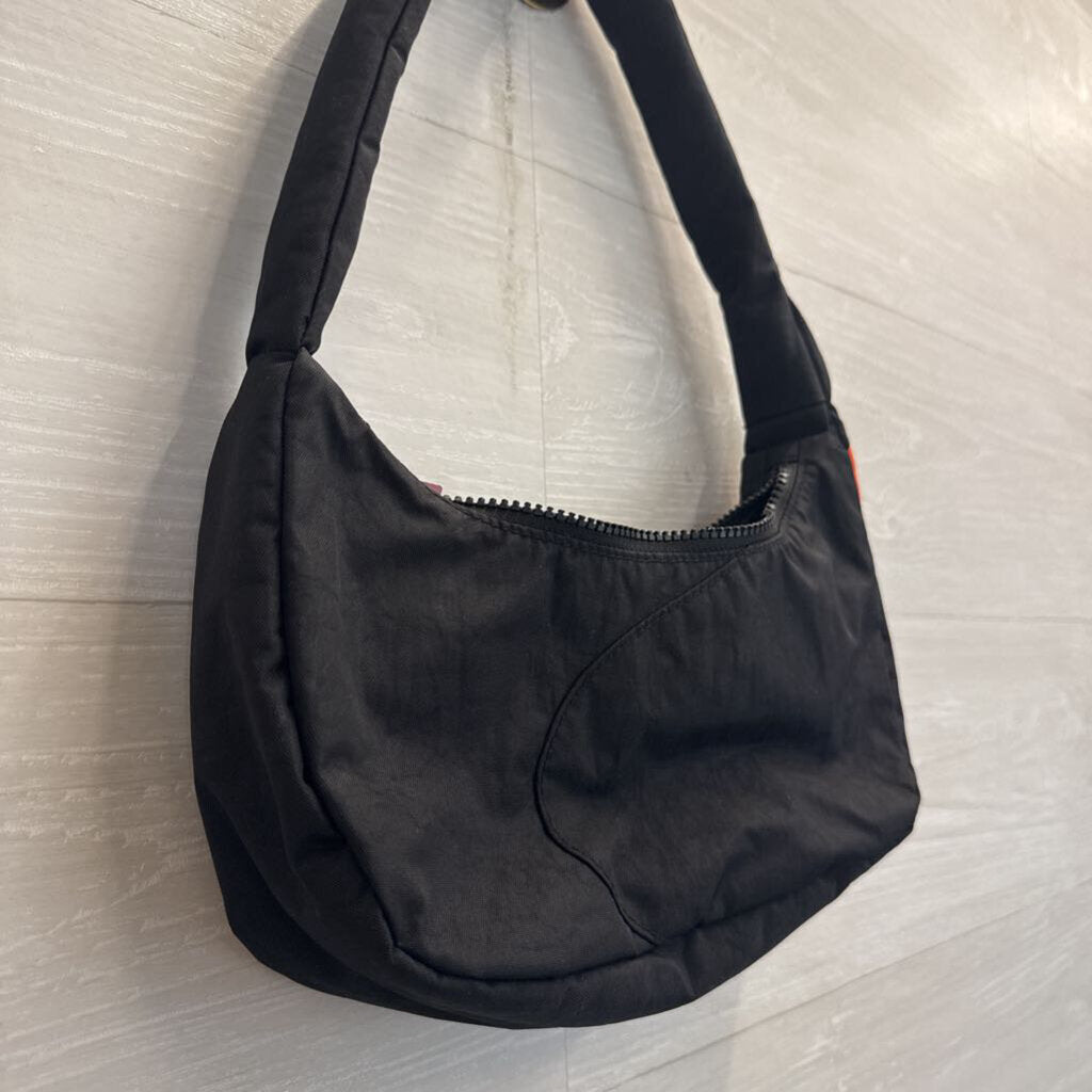 Baggu Black/ Orange Detail Swan Purse