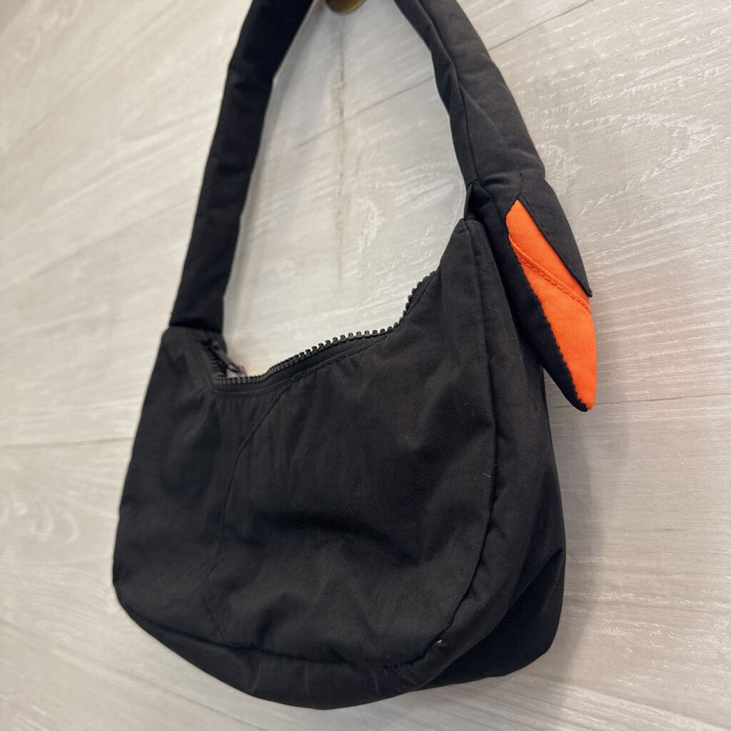 Baggu Black/ Orange Detail Swan Purse
