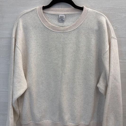 Essentials Beige Long Sleeve Crewneck Pullover Medium