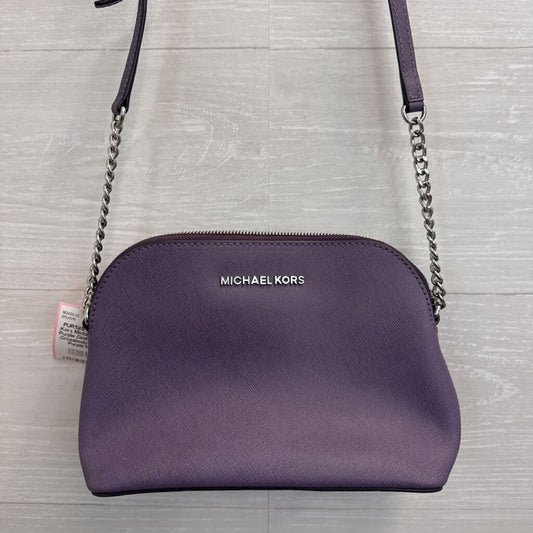 Michael Kors Purple Cindy Dome Crossbody Purse
