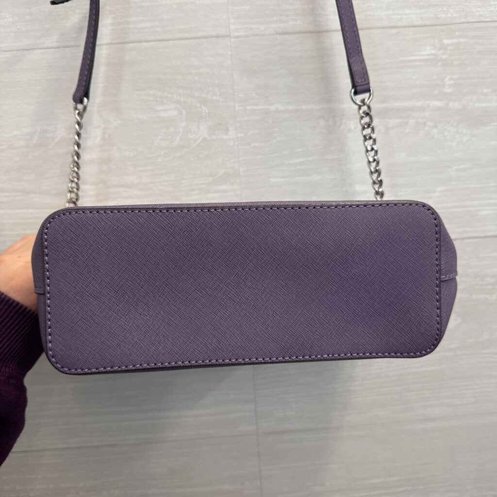 Michael Kors Purple Cindy Dome Crossbody Purse