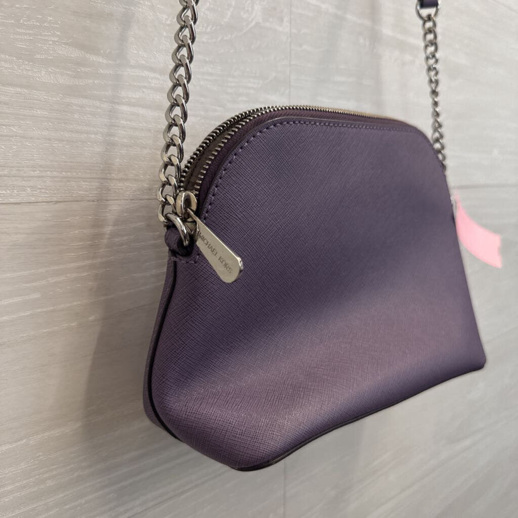 Michael Kors Purple Cindy Dome Crossbody Purse