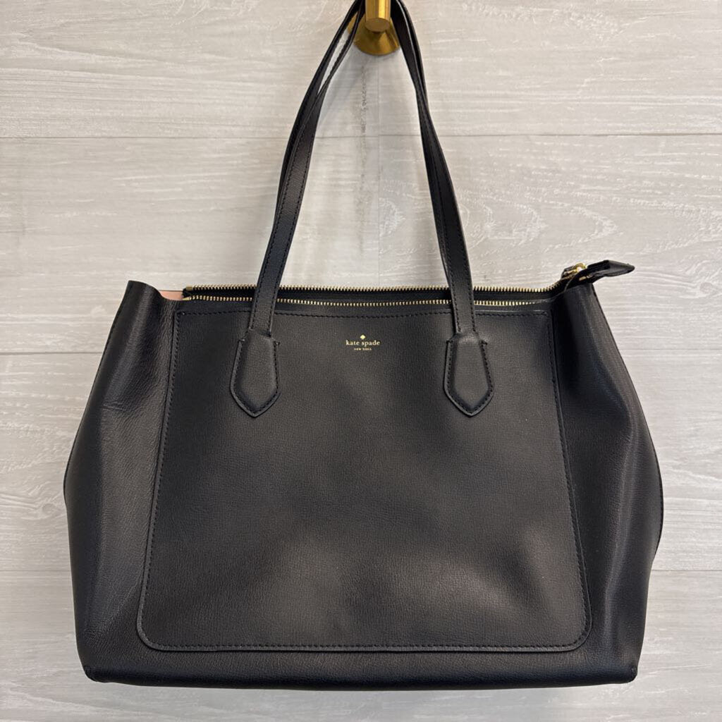Kate Spade Black Leather Schuyler Tote Purse
